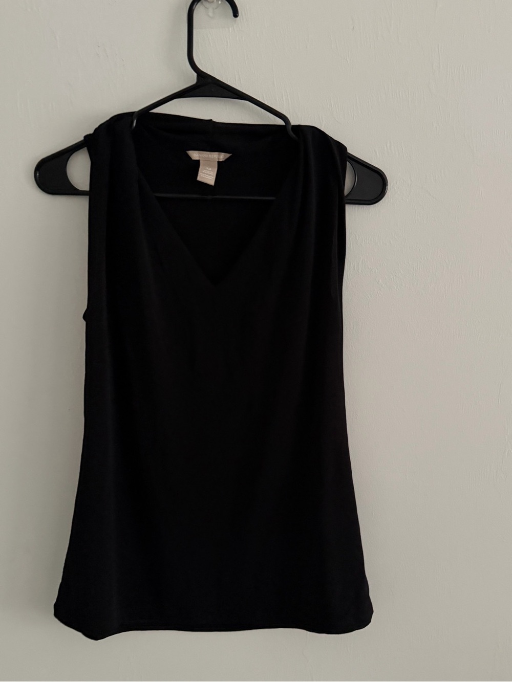 Black Sleeveless V-Neck Women’s Top